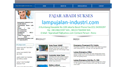 Desktop Screenshot of lampujalan-industri.com