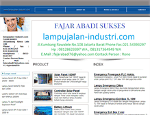 Tablet Screenshot of lampujalan-industri.com